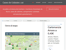 Tablet Screenshot of casesdecolonies.cat